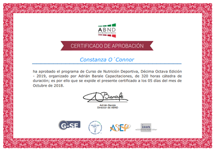 Certificado Final de Aprobación