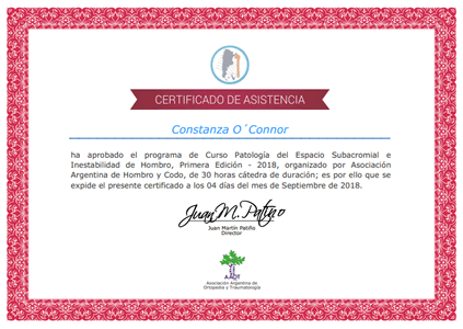 Certificado de Asistencia