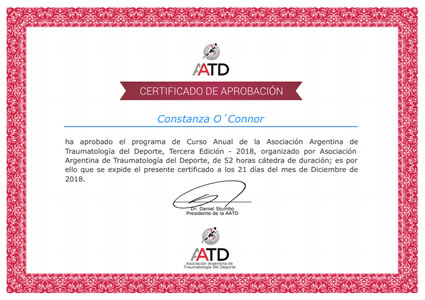 Certificado Final de Aprobación