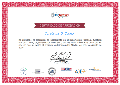 Certificado Final de Aprobación