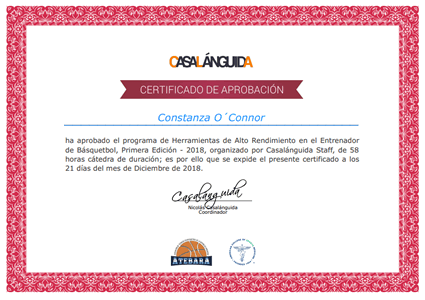 Certificado Final de Aprobación