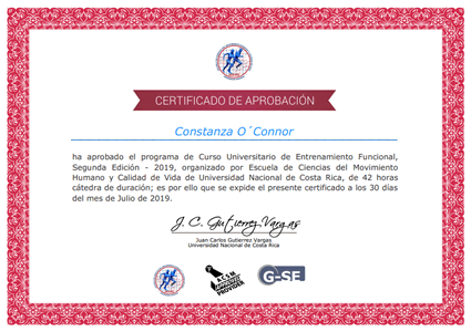 Certificado Final de Aprobación