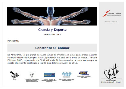 Certificado Final de Asistencia