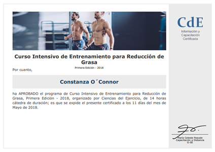 Certificado Final de Aprobación