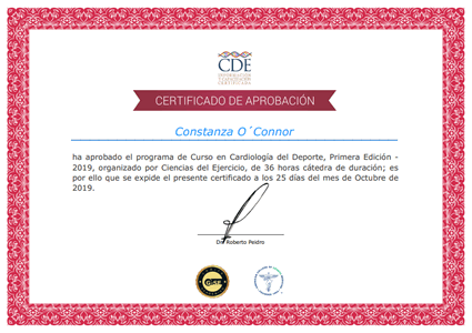 Certificado Final de Aprobación