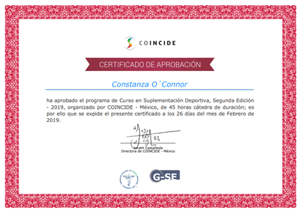 Certificado Final de Aprobación