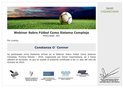 Certificado Final de Asistencia