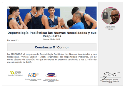 Certificado Final de Aprobación