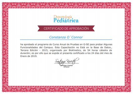 Certificado Final de Aprobación