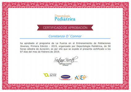 Certificado Final de Aprobación