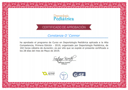 Certificado Final de Aprobación