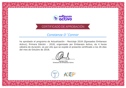 Certificado Final de Aprobación