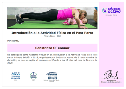 Actividad Física en el Post Parto