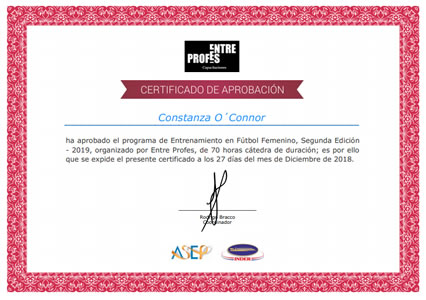 Certificado Final de Aprobación