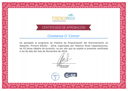 Certificado Final de Aprobación