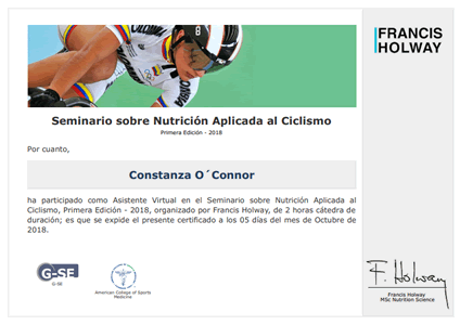 Certificado Final de Asistencia