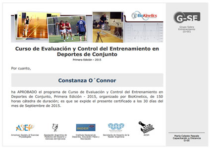 Certificado Final de Aprobación