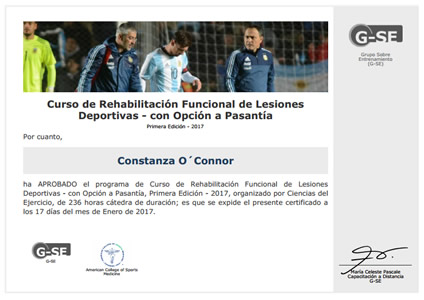 Certificado Final de Aprobación