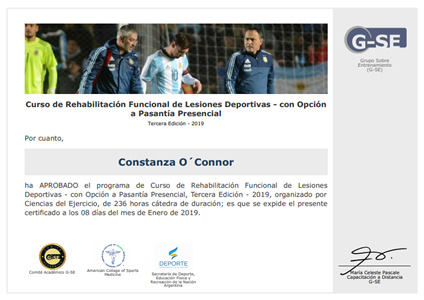 Certificado Final de Aprobación
