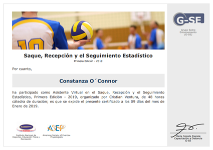 Certificado Final de Asistencia