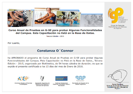 Certificado Final de Asistencia