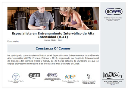 Certificado Final de Asistencia