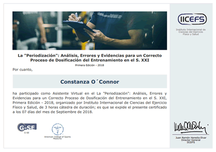 Certificado Final de Asistencia
