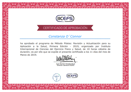 Certificado Final de Asistencia
