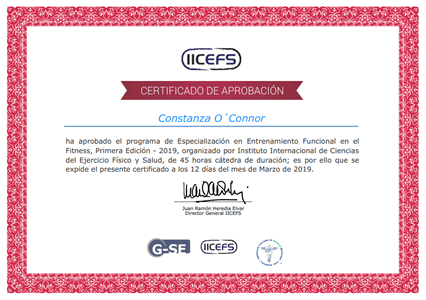 Certificado Final de Aprobación