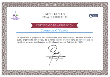 Certificado Final de Asistencia