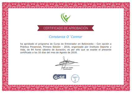 Certificado Final de Aprobación
