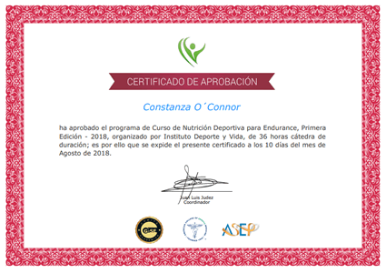 Certificado Final de Aprobación