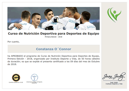 Certificado Final de Aprobación