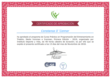 Certificado Final de Aprobación