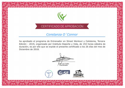 Certificado Final de Aprobación