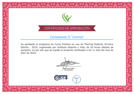 Certificado Final de Aprobación