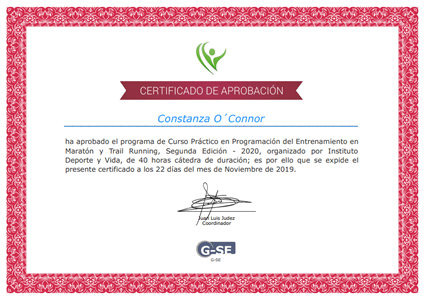 Certificado Final de Aprobación