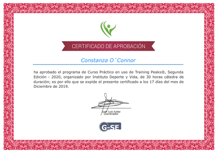 Certificado Final de Aprobación