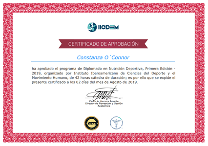 Certificado Final de Aprobación