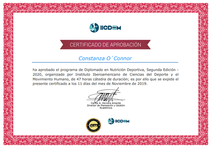 Certificado Final de Aprobación