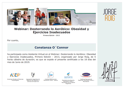 Certificado Final de Asistencia