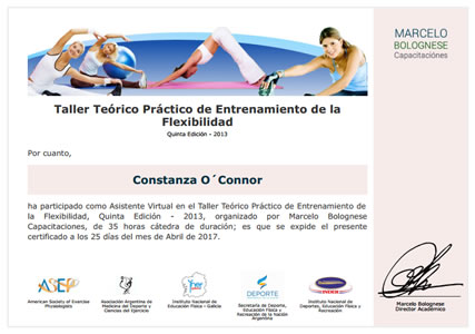 Certificado Final de Asistencia