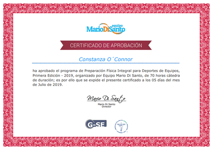 Certificado Final de Aprobación