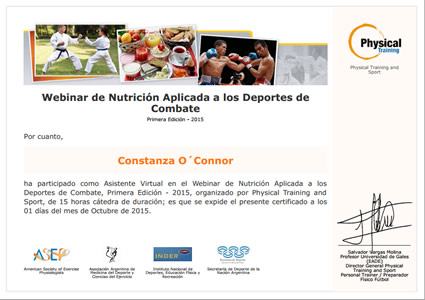 Certificado Final de Asistencia