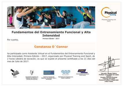 Certificado Final de Asistencia