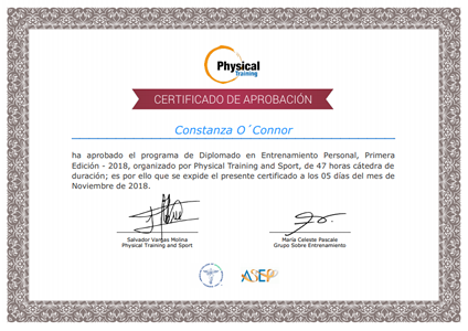 Diplomado en Entrenamiento Personal