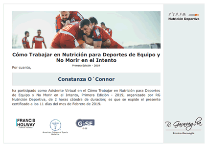 Certificado Final de Asistencia