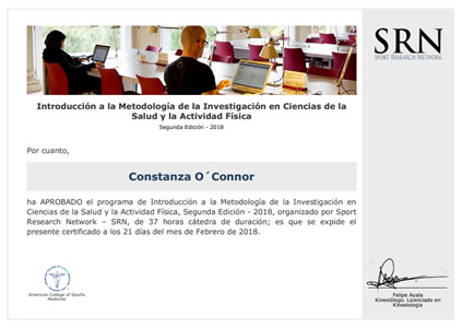 Certificado Final de Asistencia
