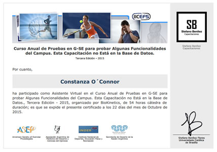Certificado Final de Asistencia