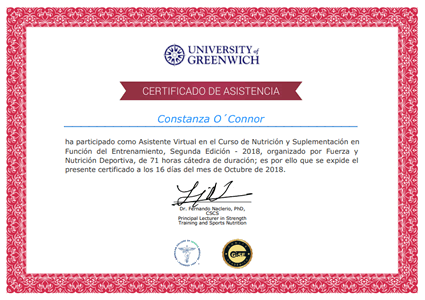 Certificado Final de Aprobación